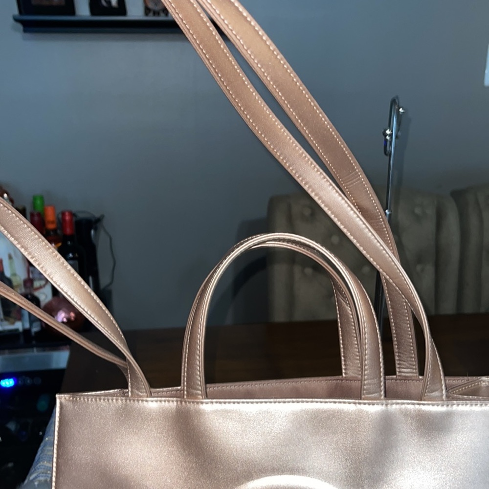 Telfar Medium Copper Shopping Bag 100% Authentic - Picture 9 of 12